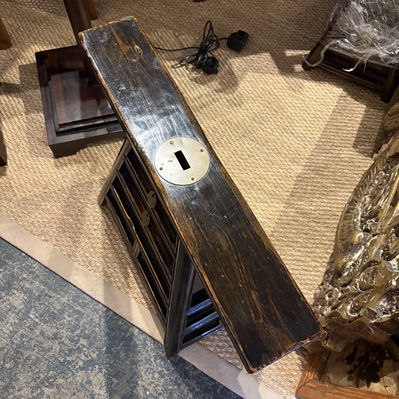 Antique Chinese Hair Cutting Stool - Image 5