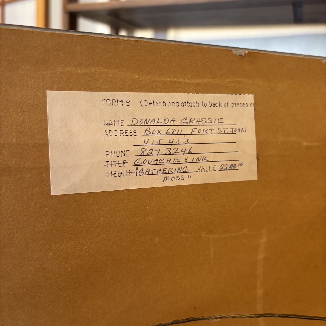 Donalda Grassie (1935-2002) - "Gathering Moss" - Coast Consignment - image 5