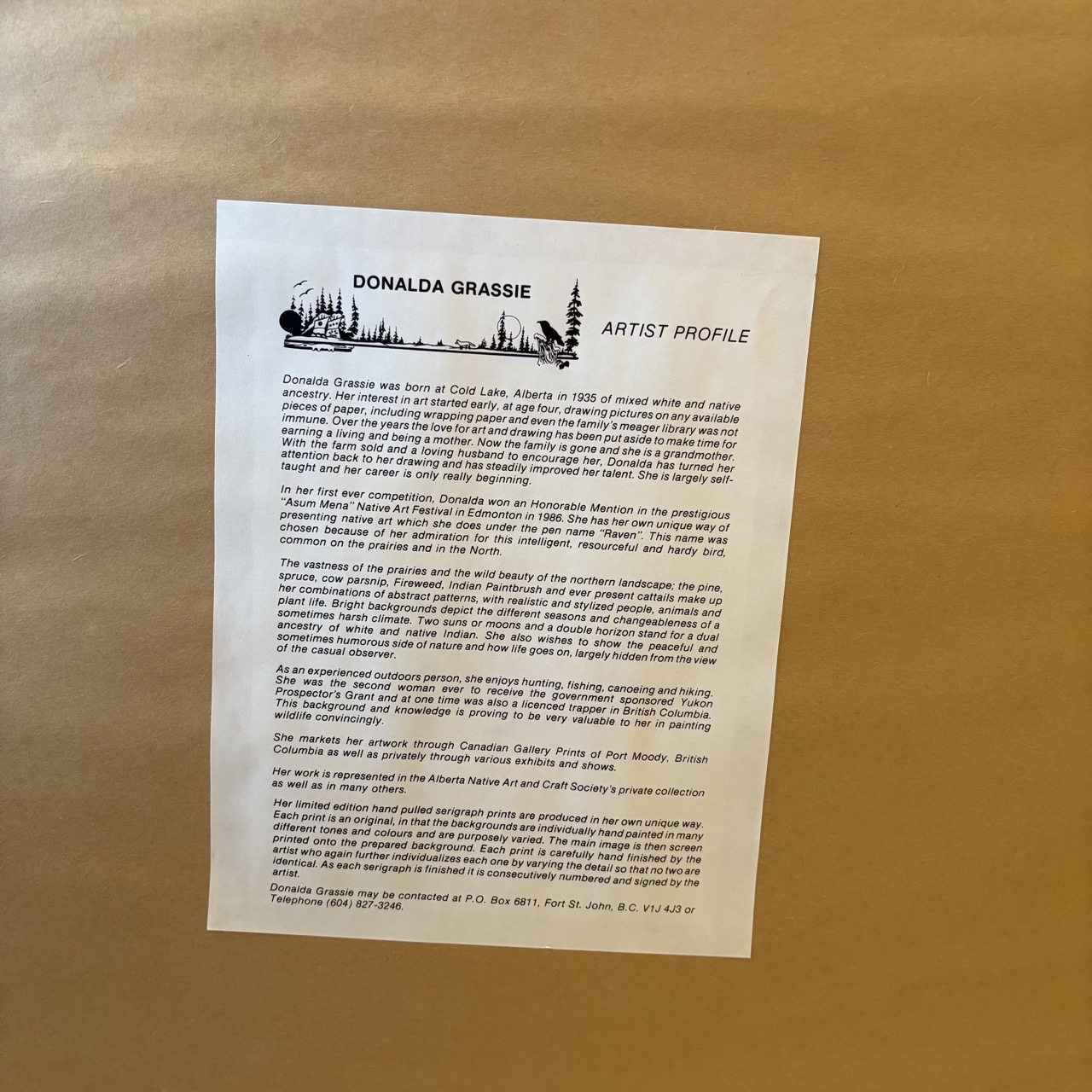 Donalda Grassie (1935-2002) - "Gathering Moss" - Coast Consignment - image 6