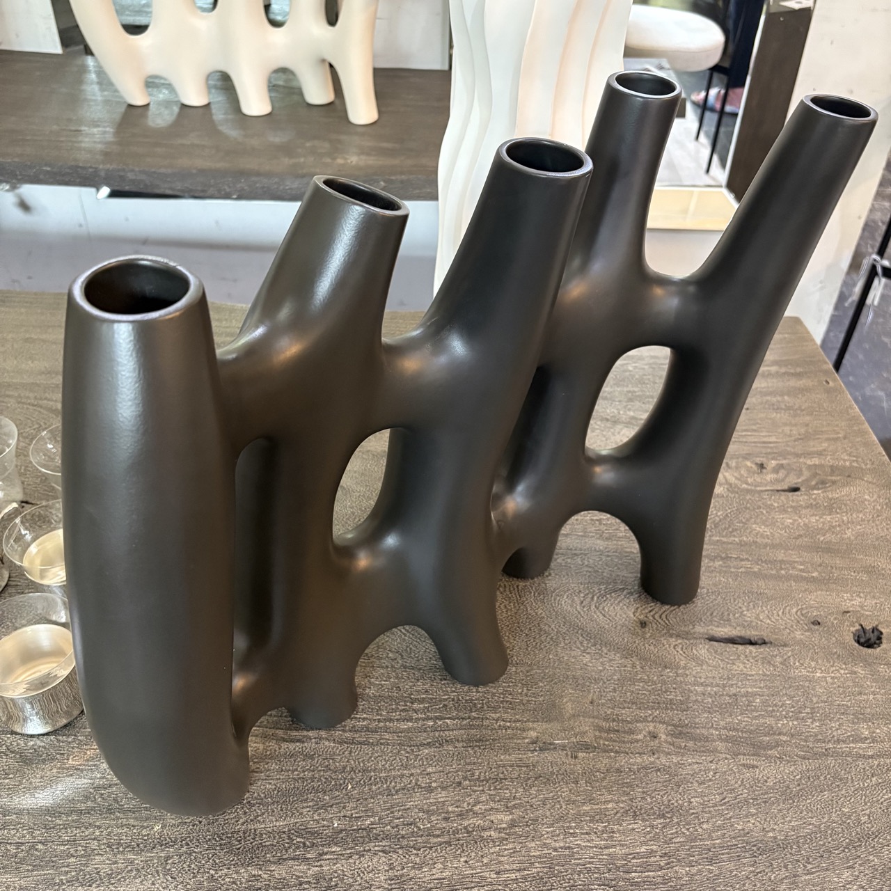 18 Karat 'Dance' Black Ceramic Vase - Coast Consignment - image 4