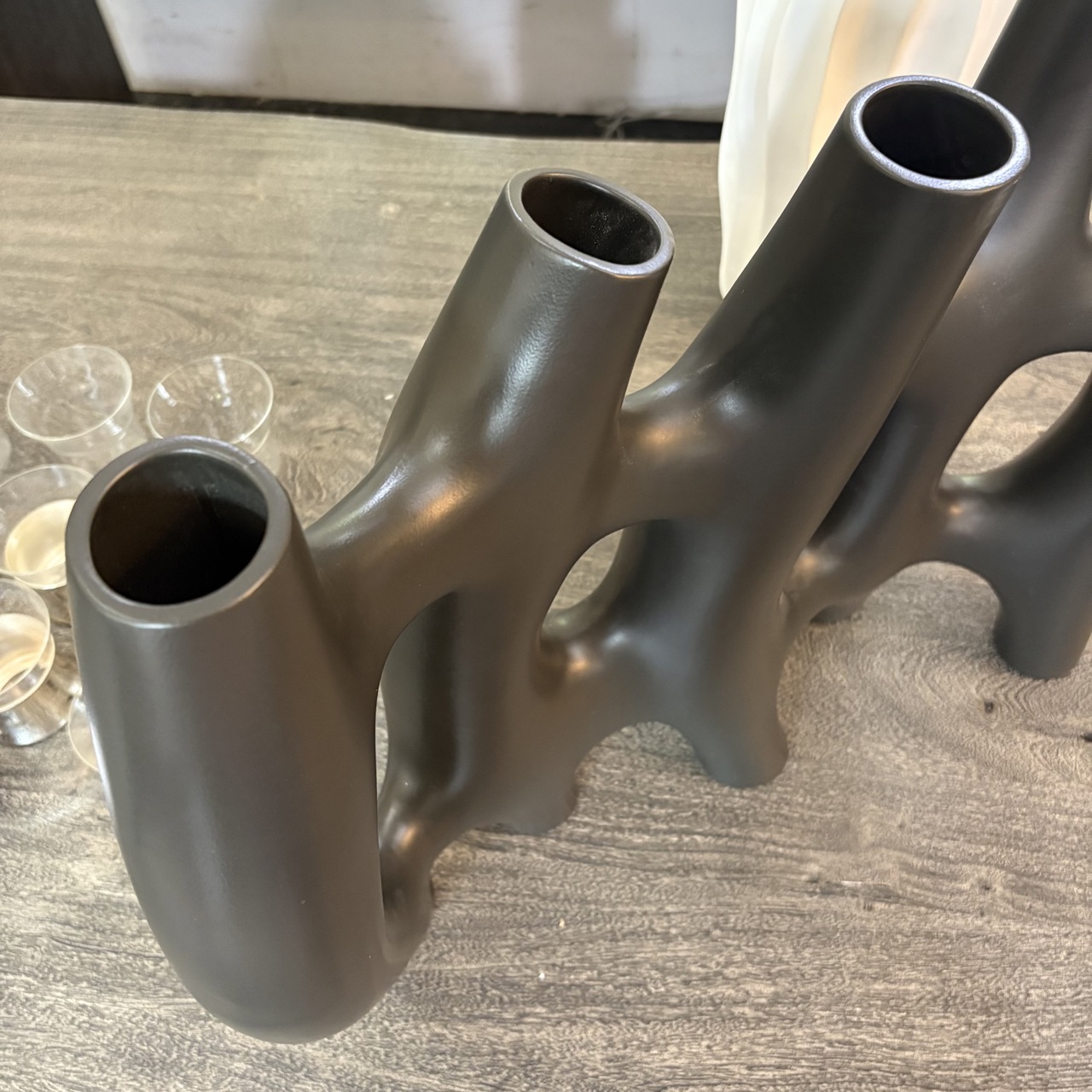 18 Karat 'Dance' Black Ceramic Vase - Coast Consignment - image 3