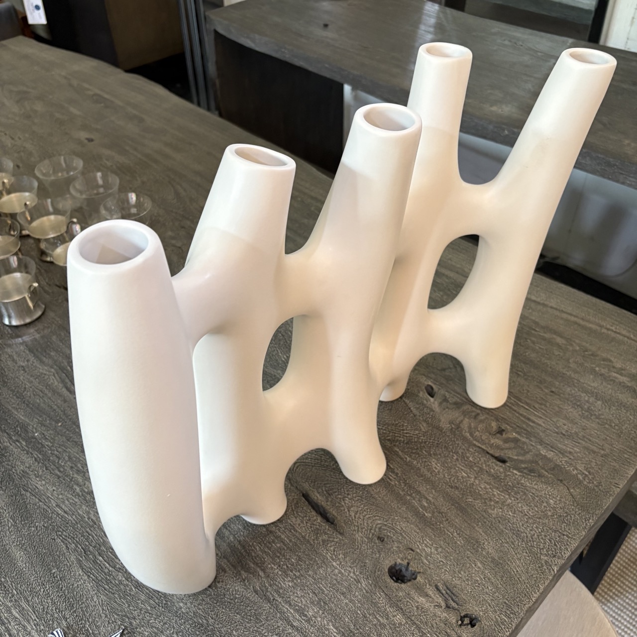 18 Karat 'Dance' Vase in White Ceramic - Coast Consignment - image 5