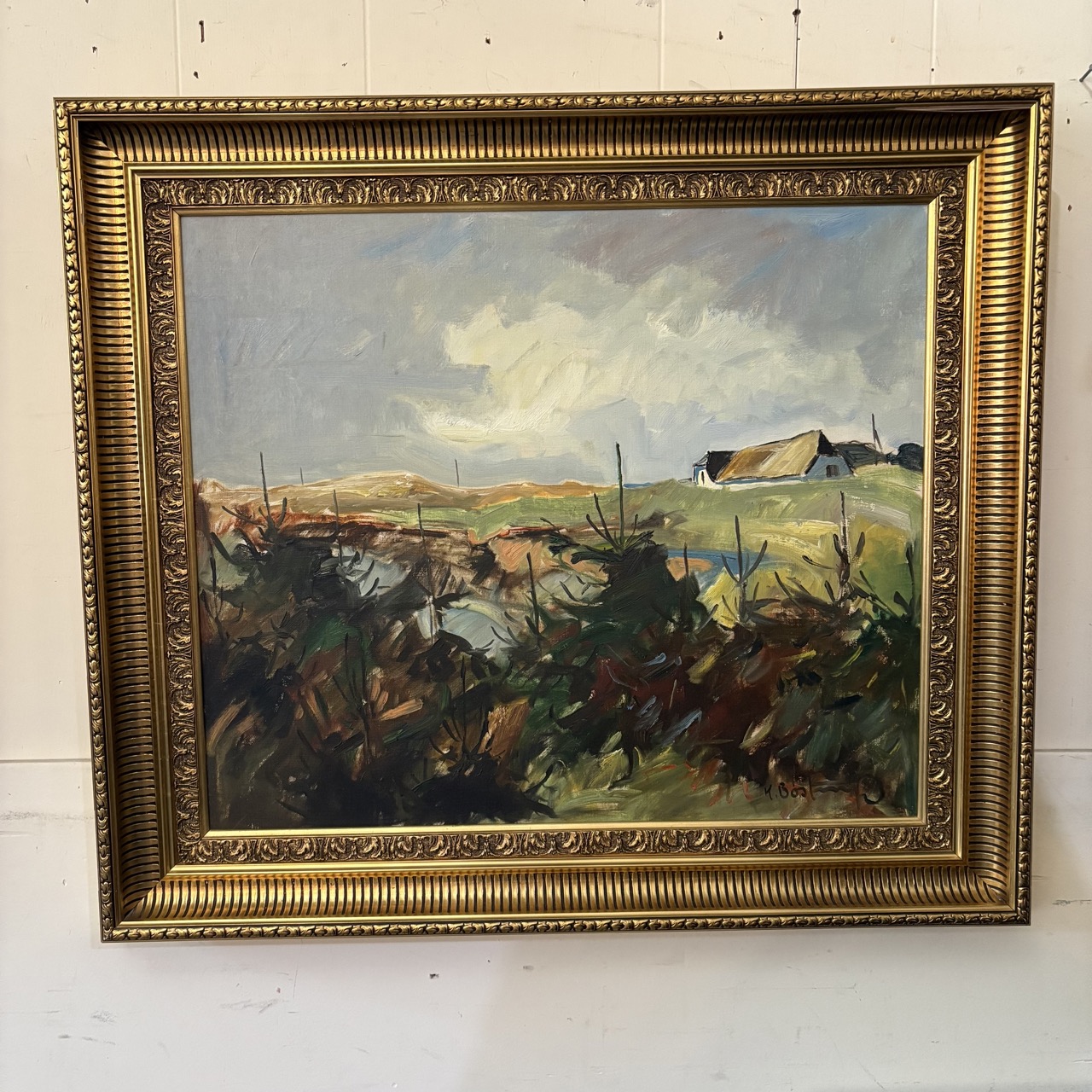 Knud Bostrup (1927-2011) Original Landscape Scene - Coast Consignment - image 2