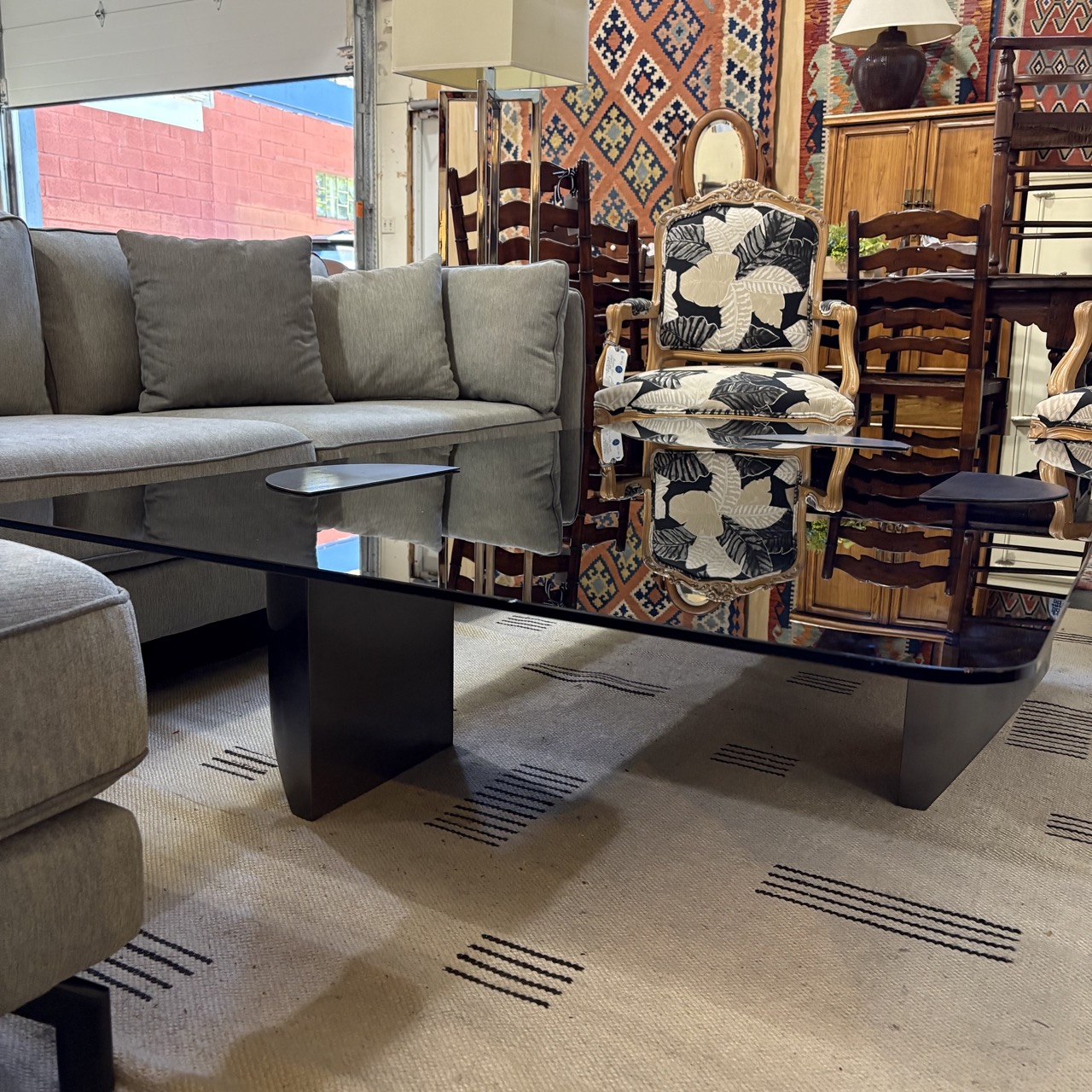 Vintage Italian Glass Coffee Table - Image 4