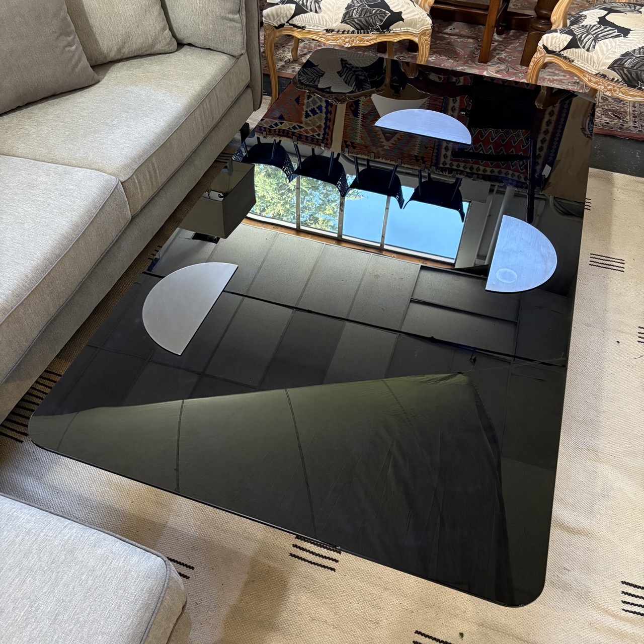 Vintage Italian Glass Coffee Table - Image 6