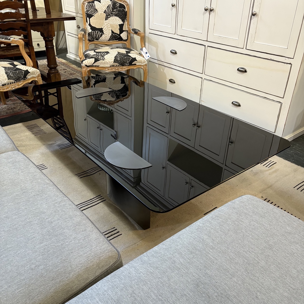 Vintage Italian Glass Coffee Table - Image 2