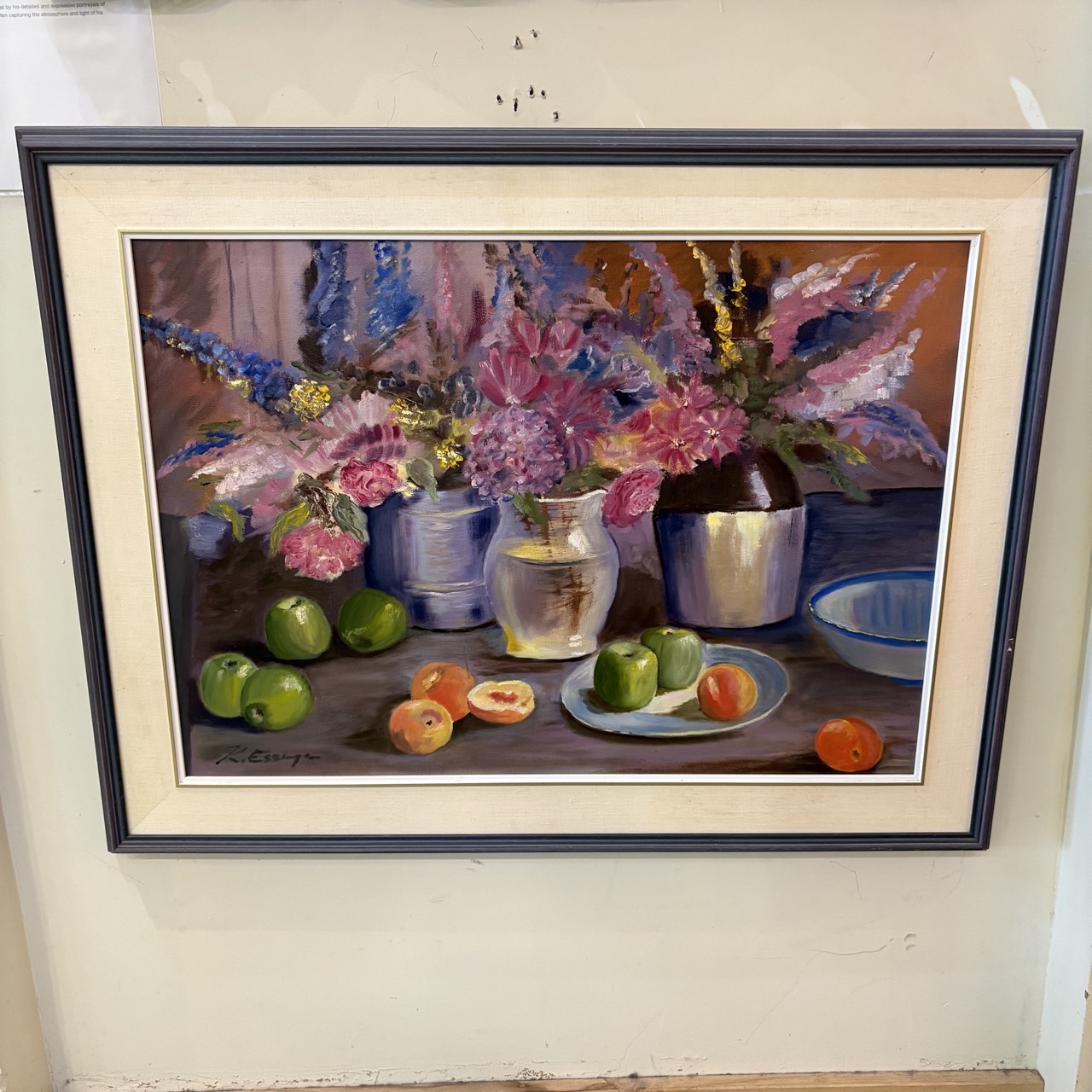 Still Life of Fruit &amp; Florals - Coast Consignment - image 2
