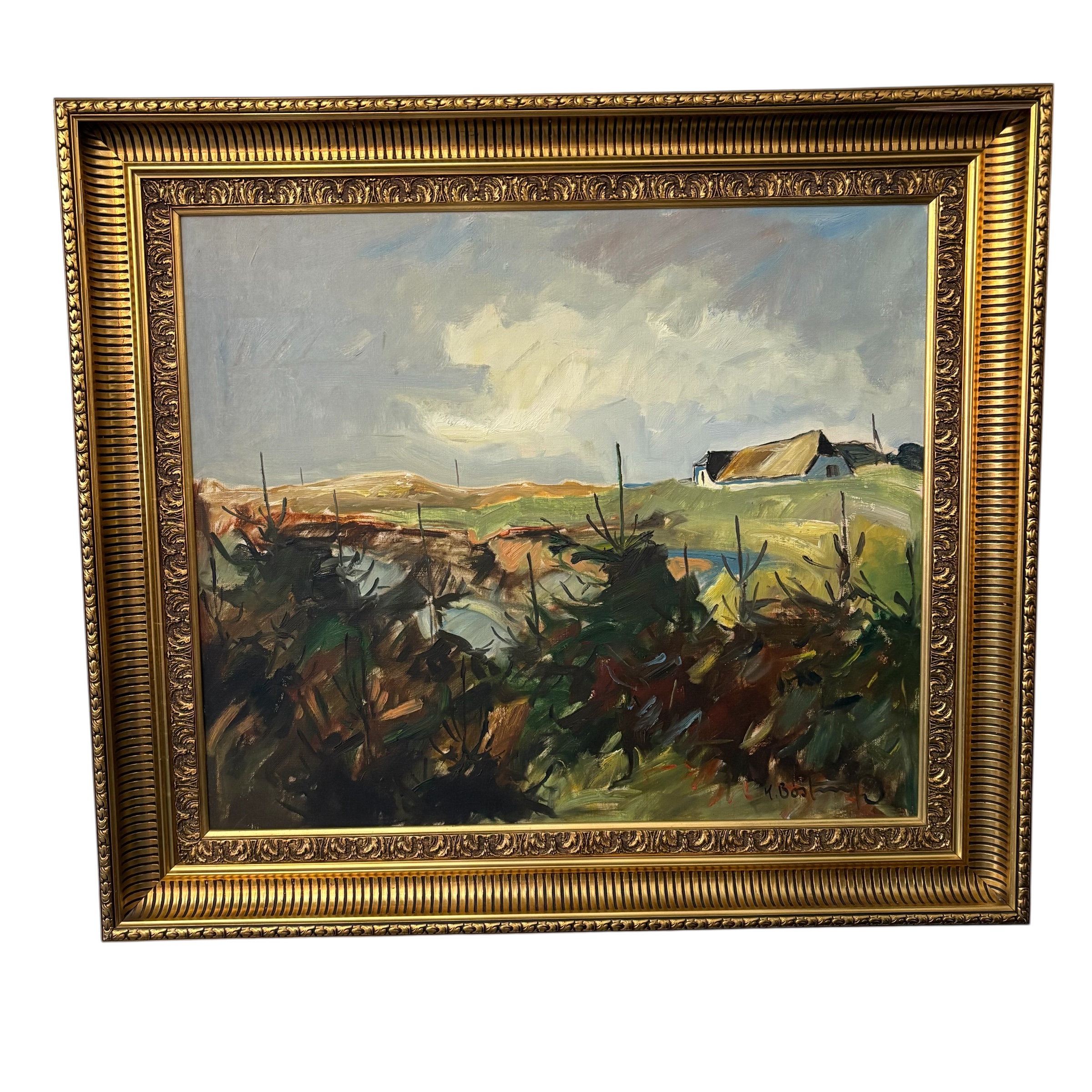 Knud Bostrup (1927-2011) Original Landscape Scene - Coast Consignment - image 1