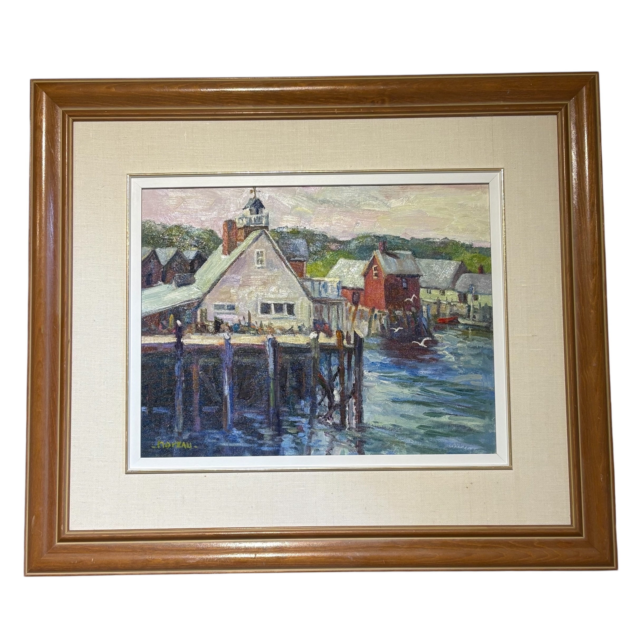 Francine Noreau (1941-2020) Village Harbour - Coast Consignment - image 1