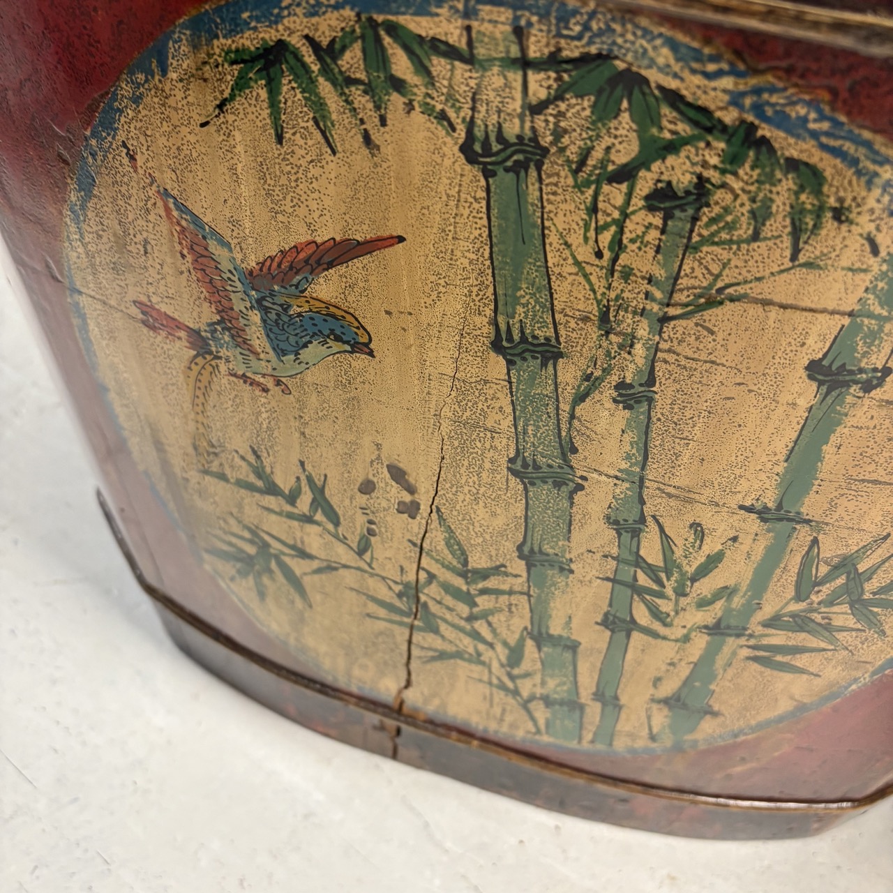 Antique Asian Barrel with Lid - Image 4