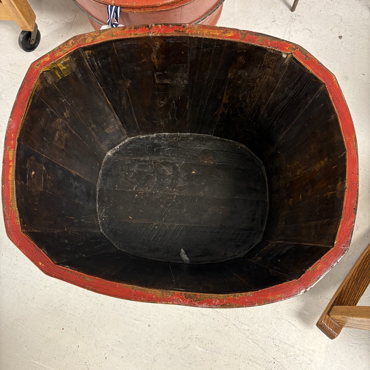 Antique Asian Barrel with Lid - Image 7