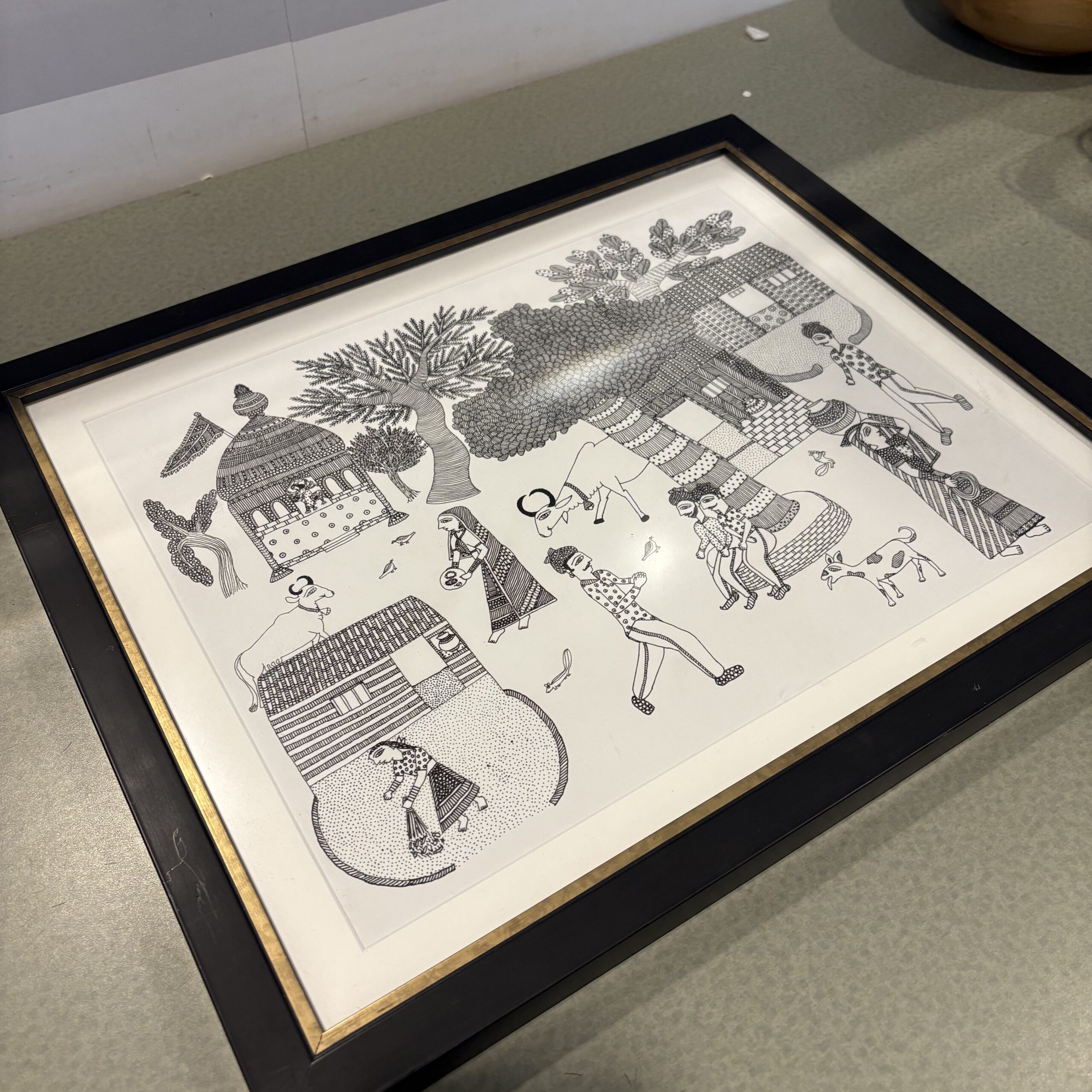 Indian Folk Art Print - Coast Consignment - image 3