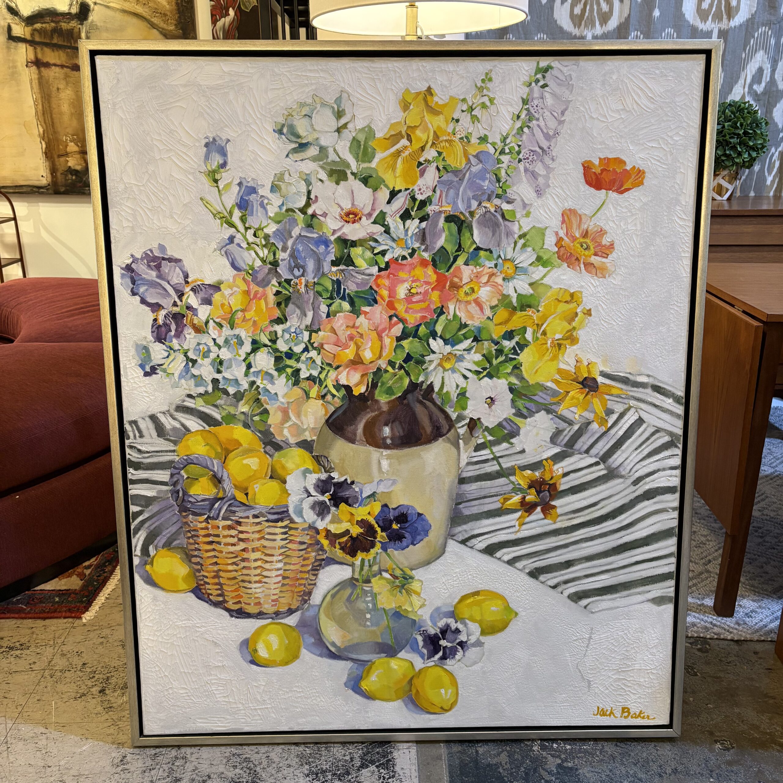 Jack Henderson Baker (1925-2011) Original Oil on Canvas - Coast Consignment - image 2