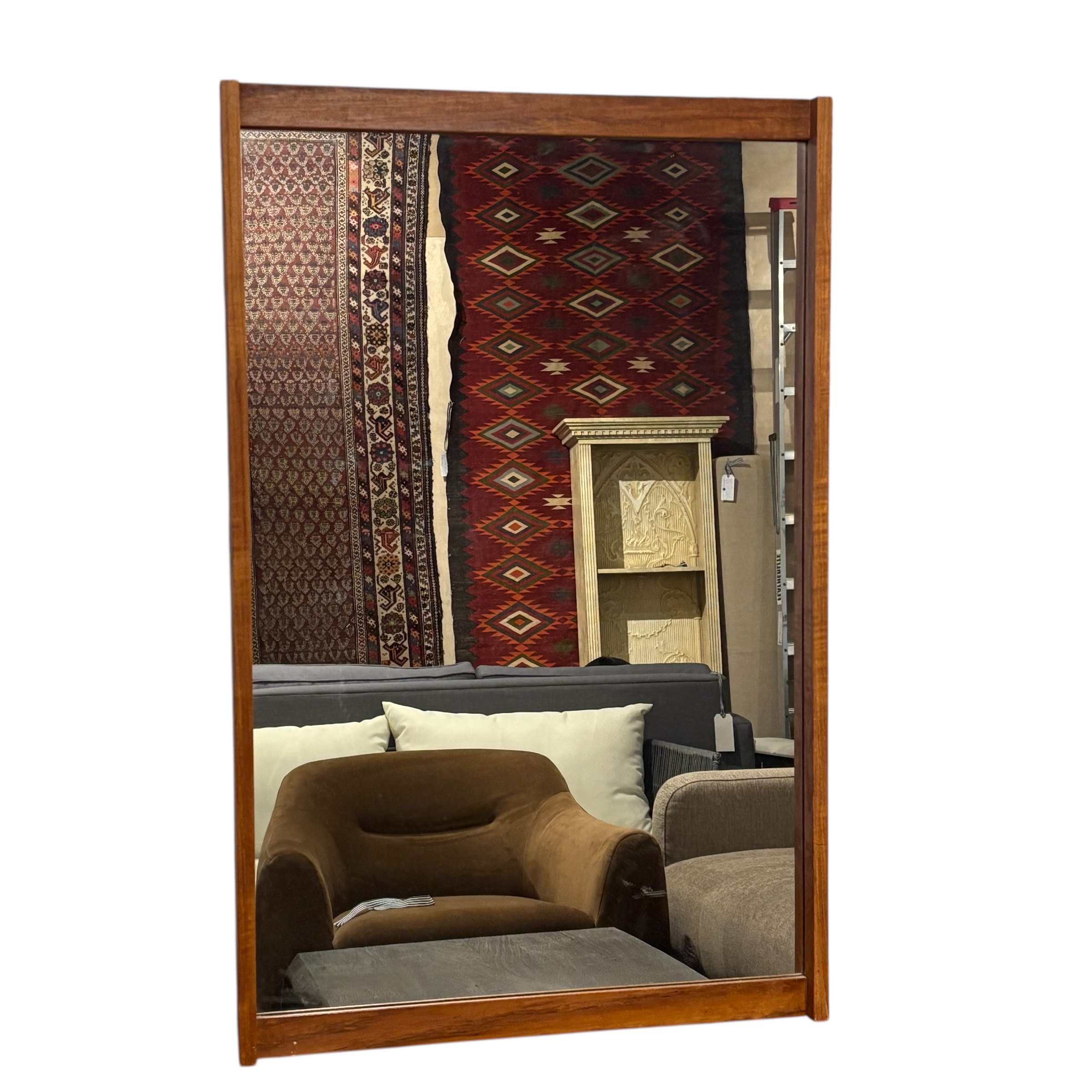 Vintage Teak Mid-Century Mirror