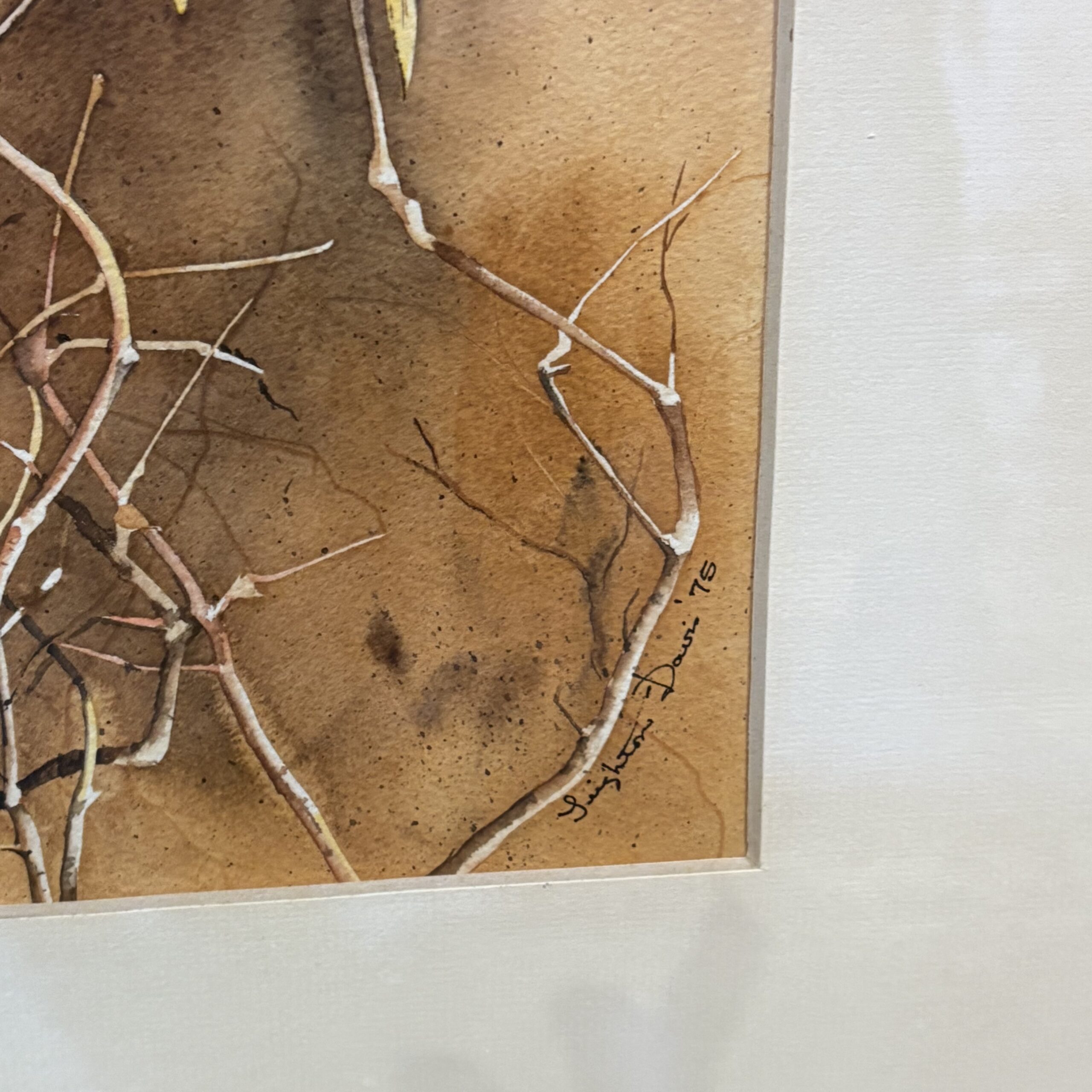 Leighton Davis (b. 1941) "Last Leaves" - Coast Consignment - image 4