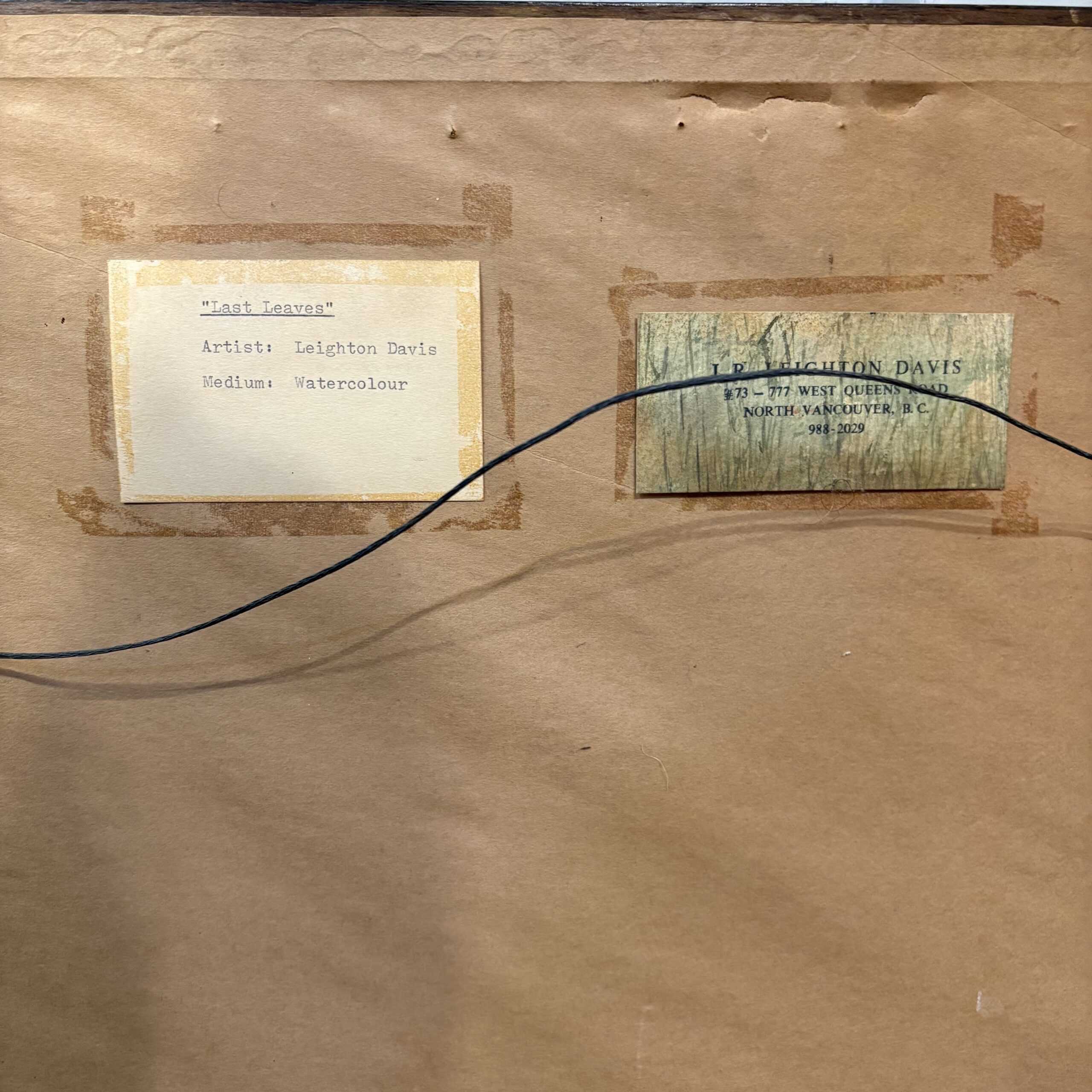 Leighton Davis (b. 1941) "Last Leaves" - Coast Consignment - image 5