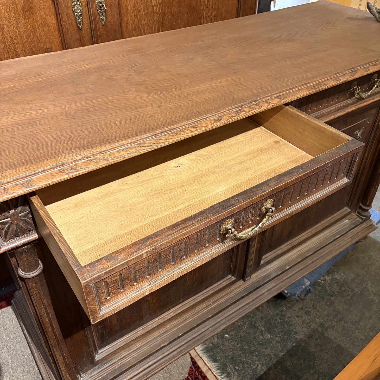 Antique 19th Century French Oak Sideboard - Image 5