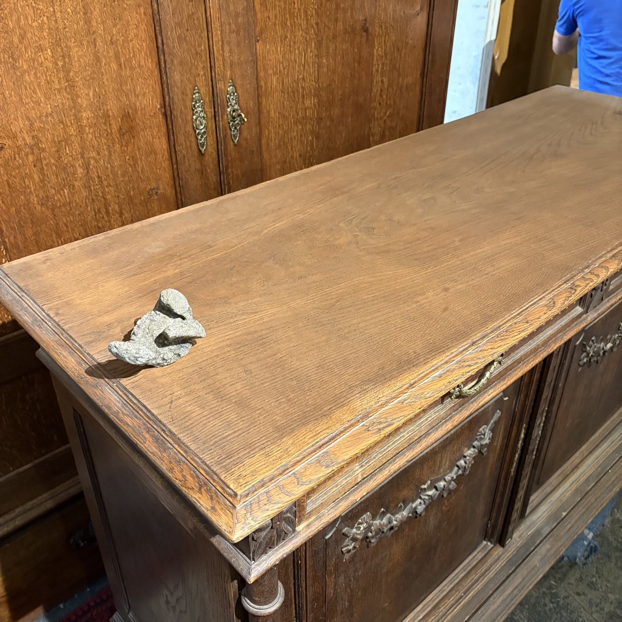 Antique 19th Century French Oak Sideboard - Image 7