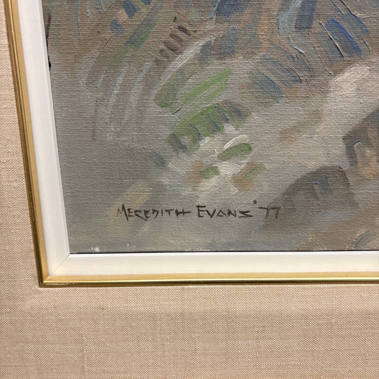 Meredith Evans (1919-1996) Original Oil - Coast Consignment - image 4