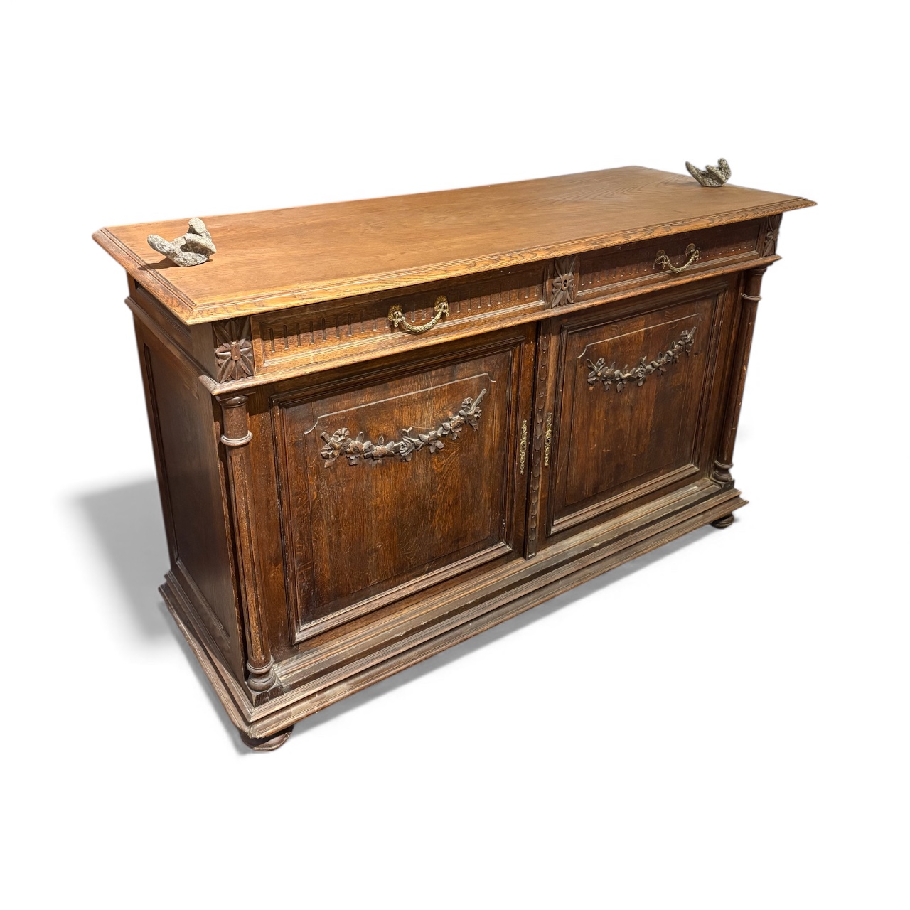 Antique 19th Century French Oak Sideboard
