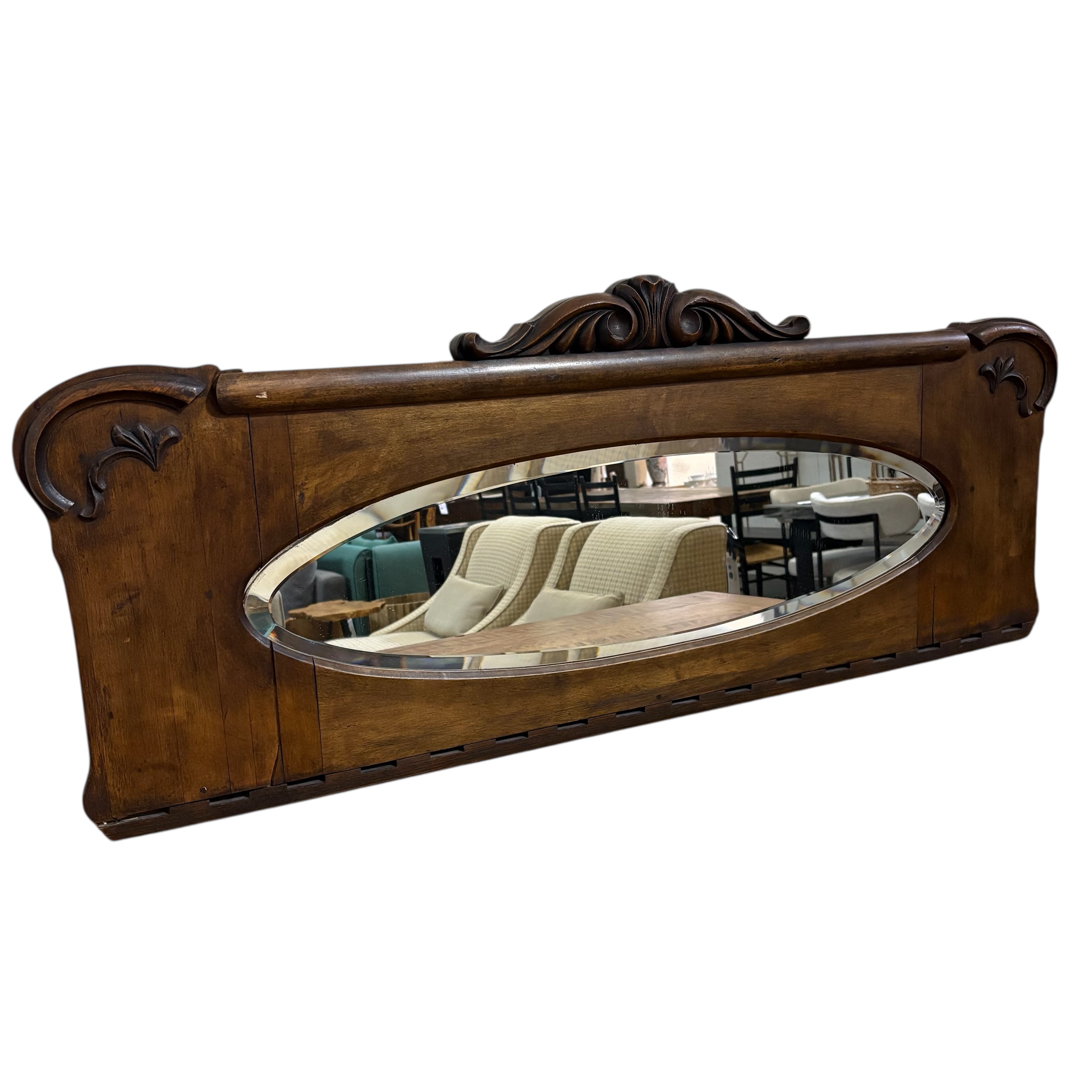 Antique Mahogany Mirror