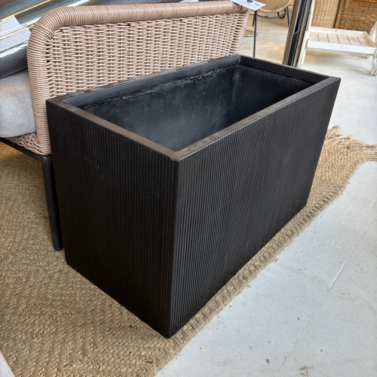 Black Outdoor Planter - Coast Consignment - image 4