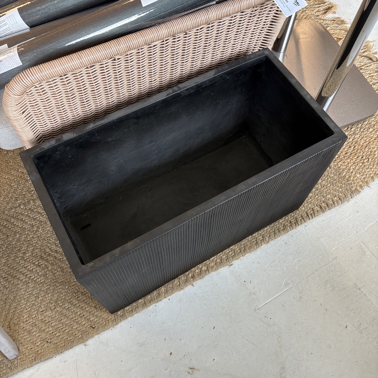 Black Outdoor Planter - Coast Consignment - image 3