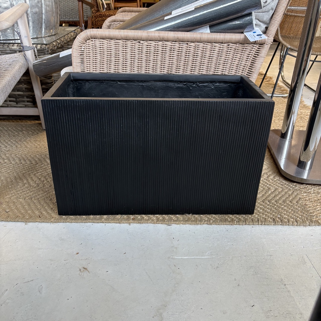 Black Outdoor Planter - Coast Consignment - image 2