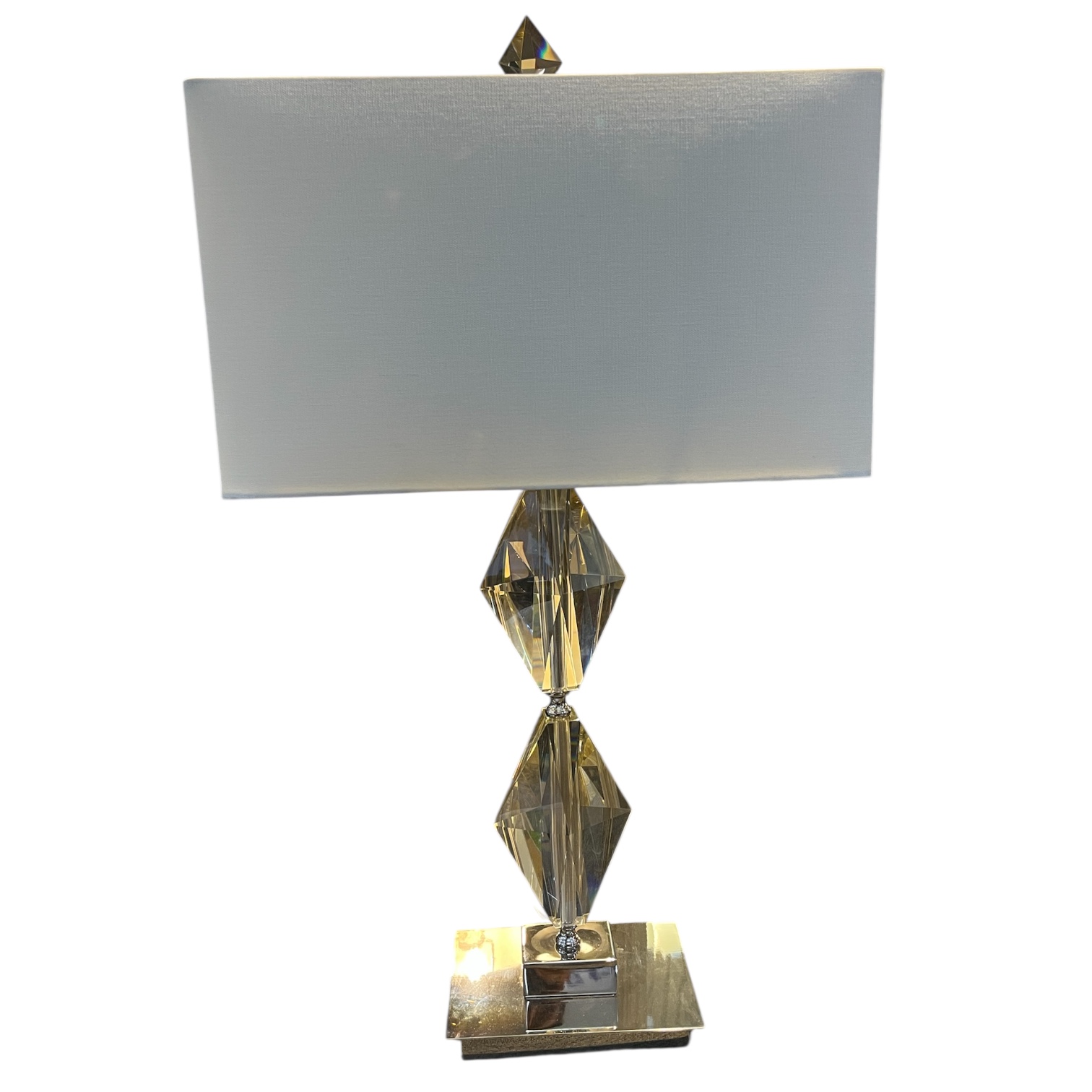 Pair of 'Mahler Place' Crystal Table Lamps