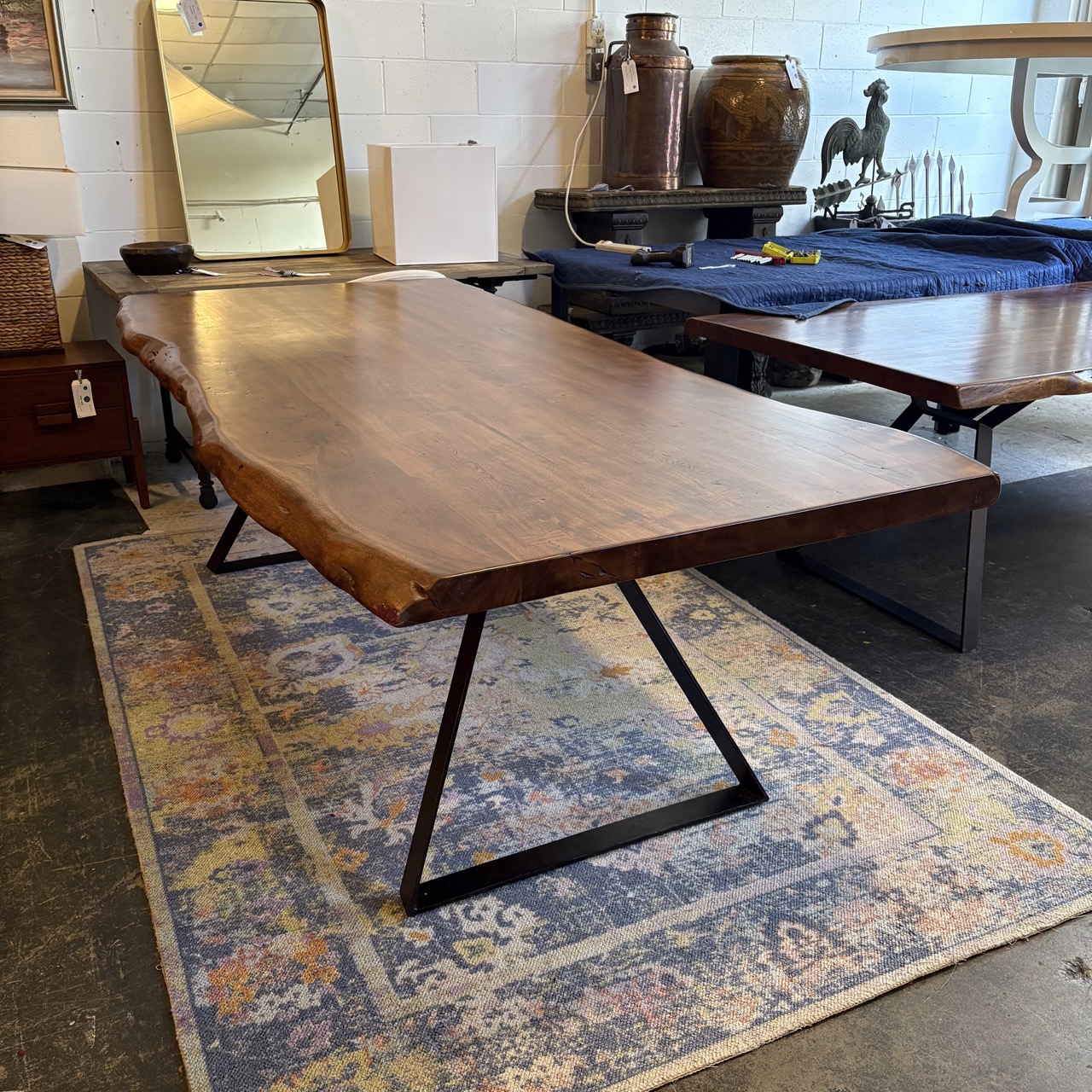 Hardwood Live Edge Dining Table - Image 2