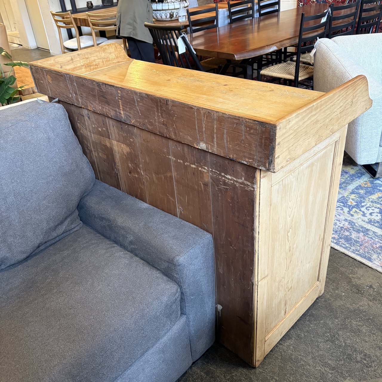 Antique Canadiana Pine Sideboard - Image 5