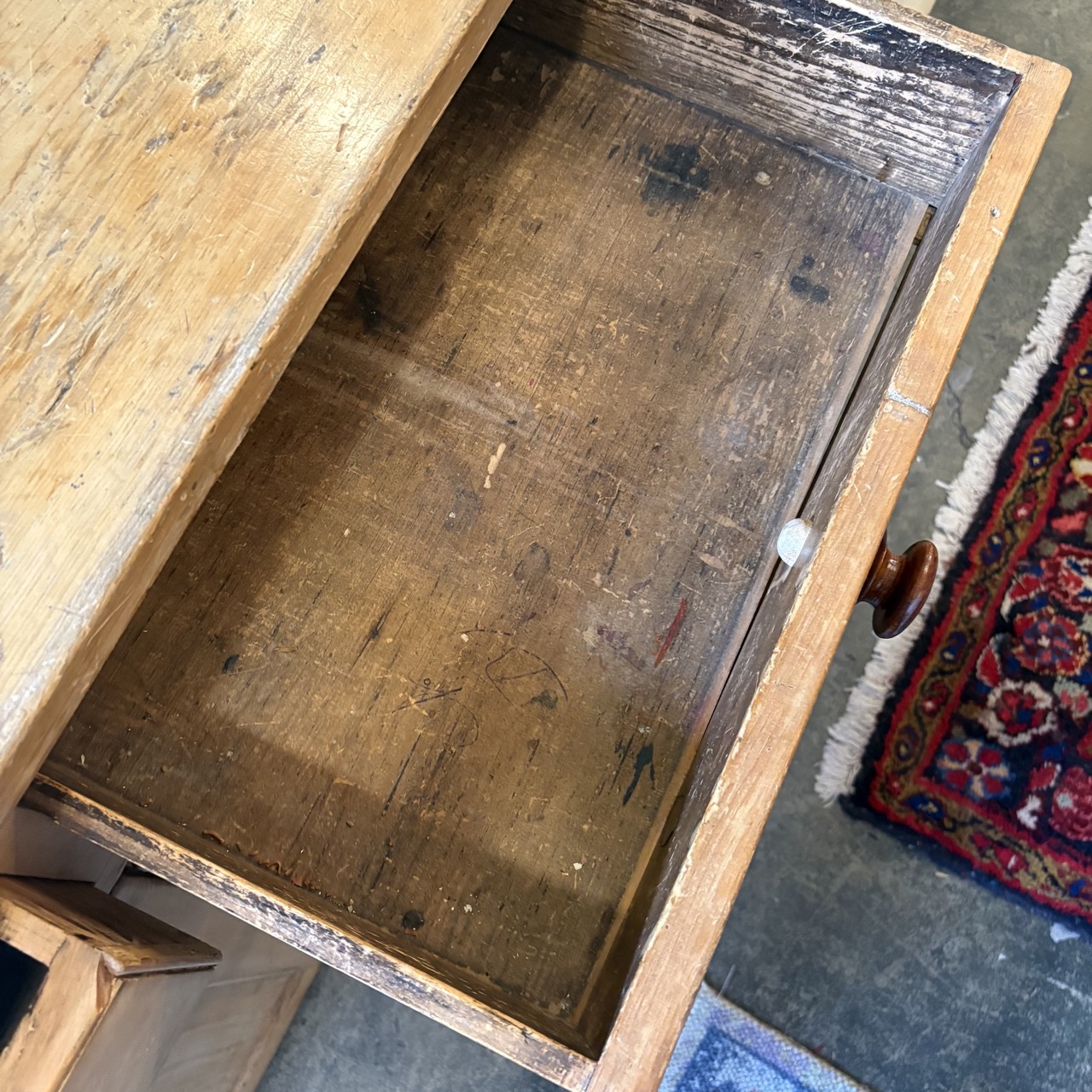 Antique Canadiana Pine Sideboard - Image 8