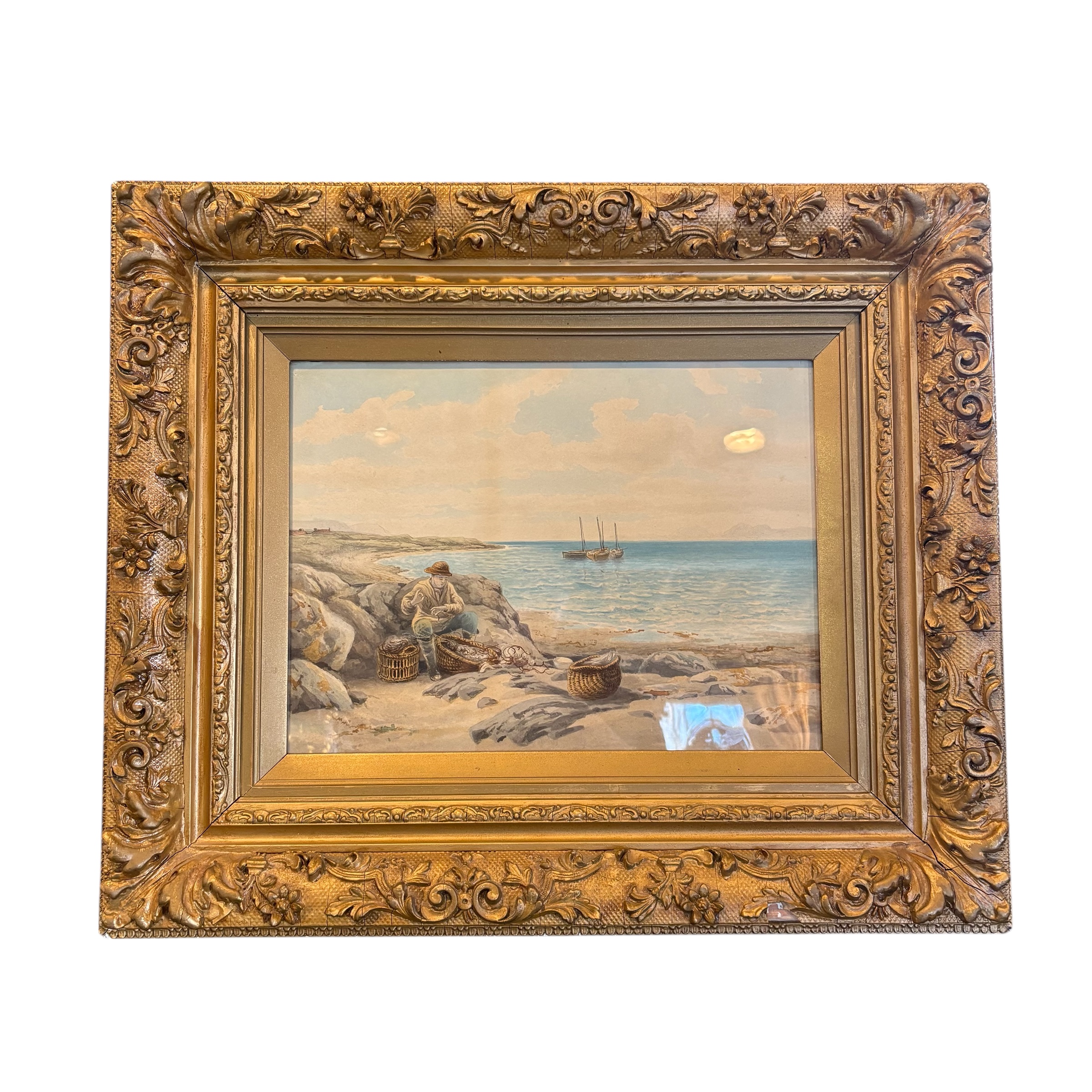 Allan Stewart (1865-1951) Original Watercolour (1900) - Coast Consignment - image 1