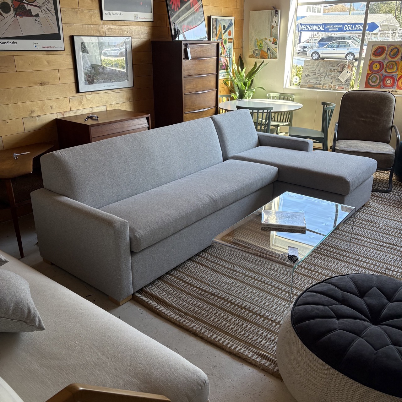 Van Gogh Grey Sectional - Image 4