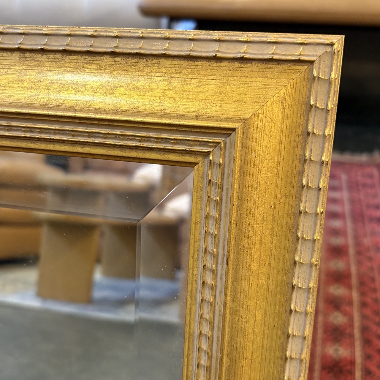 Vintage Gilt Framed Bevelled Mirror - Image 4