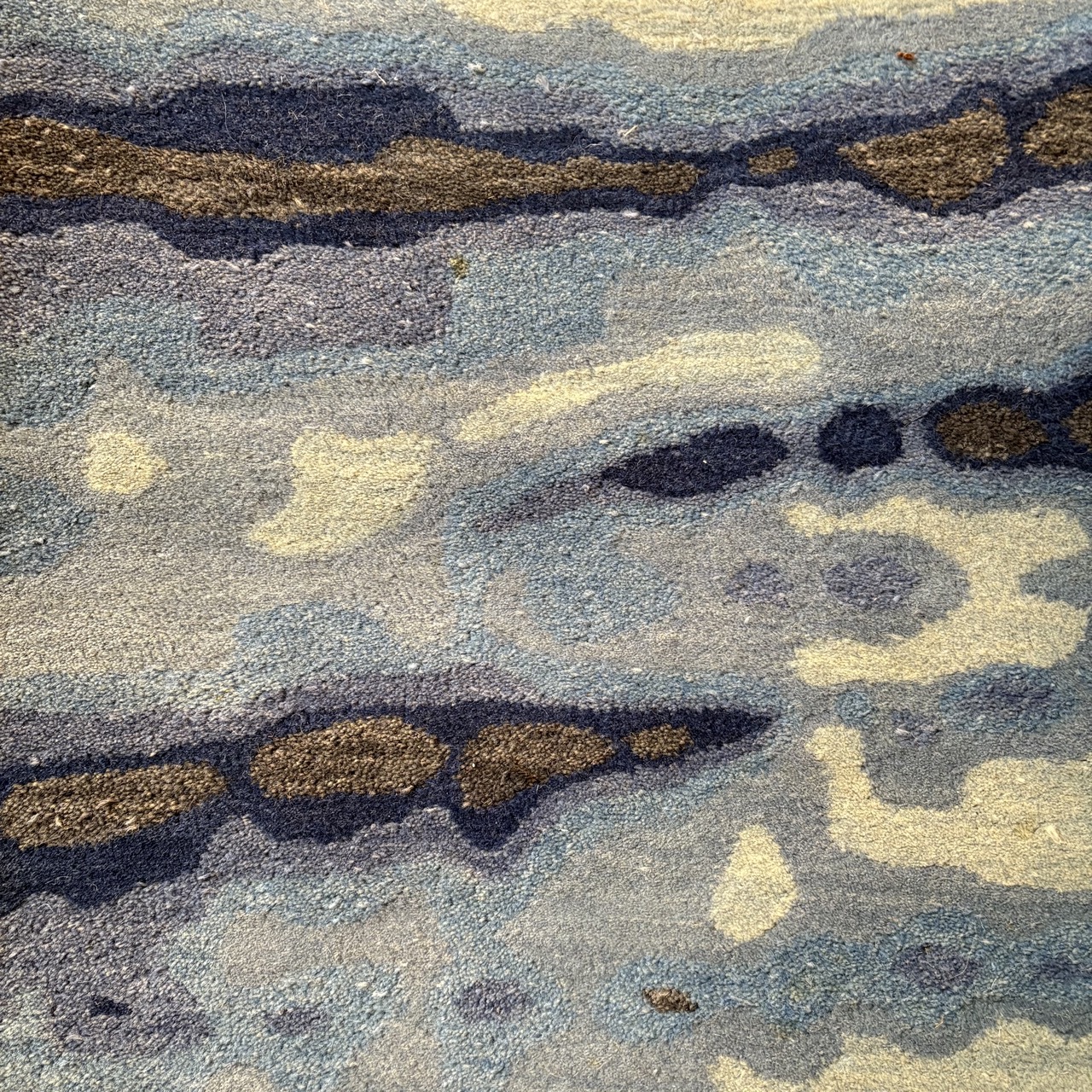 Kaleen 'Brushstrokes' in Blue Runner - 2'6x8'