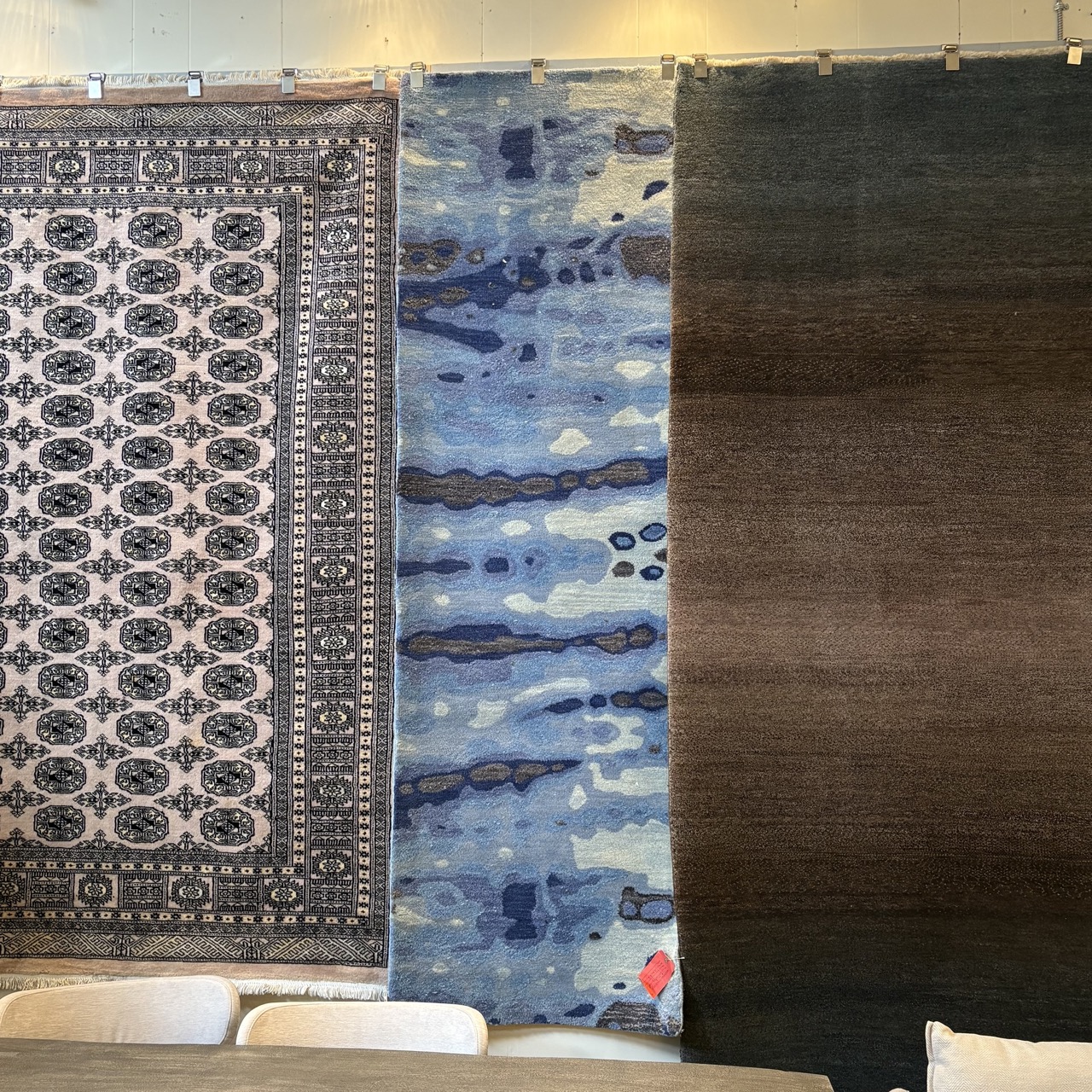 Kaleen 'Brushstrokes' in Blue Runner - 2'6x8' - Image 4