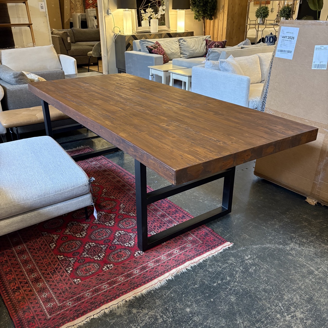 Pottery Barn 'Griffin' Reclaimed Wood Dining Table - Image 2