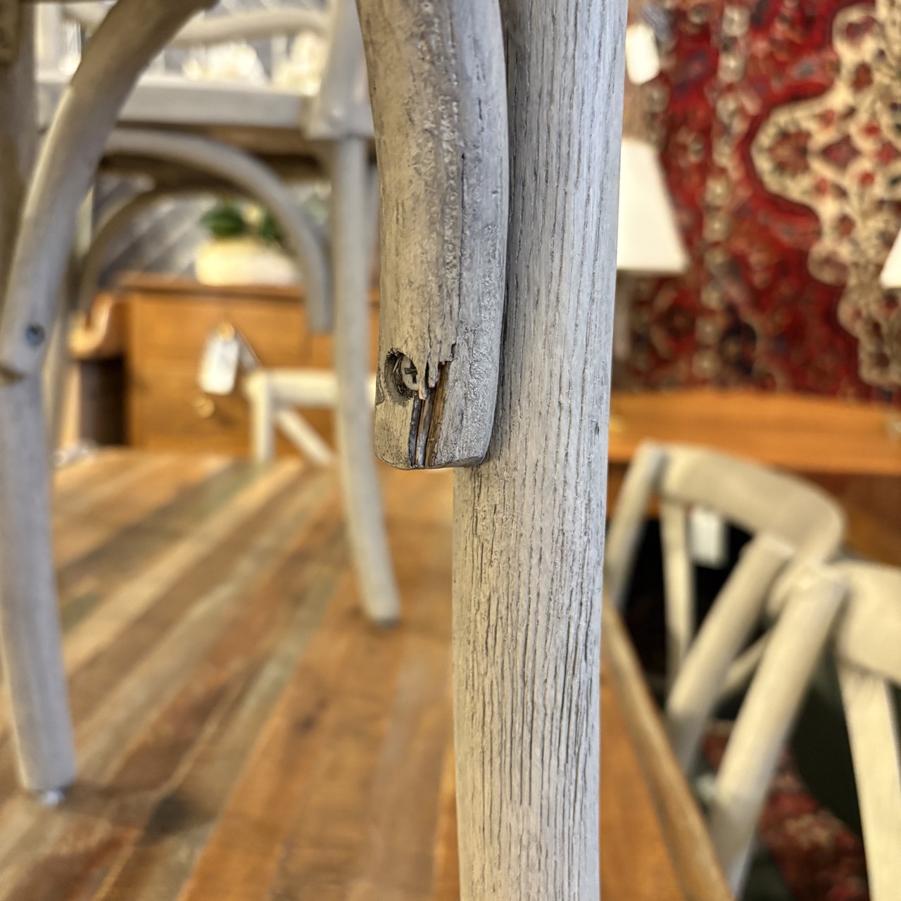 Set of 5 RH 'Madeleine' Fabric Dining Chairs - Image 5