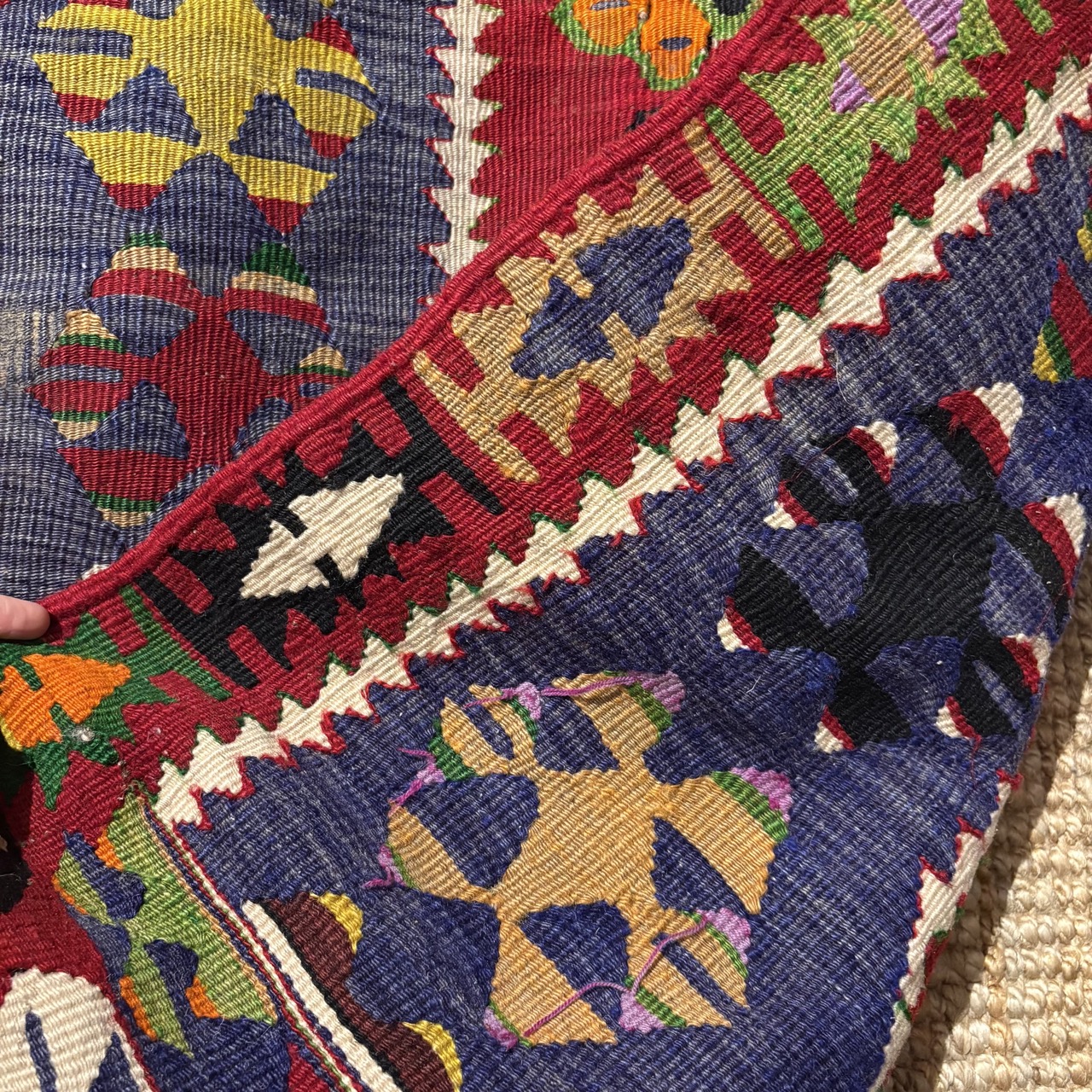 Multicoloured Kilim Rug - 2'10x4'4 - Image 4