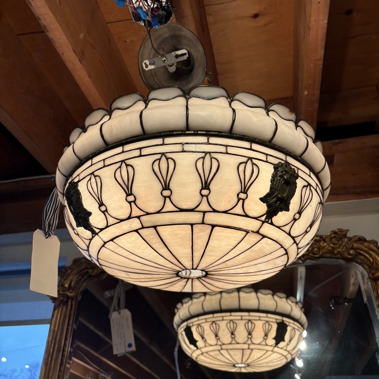 Vintage Inverted Dome Chandelier - Image 2