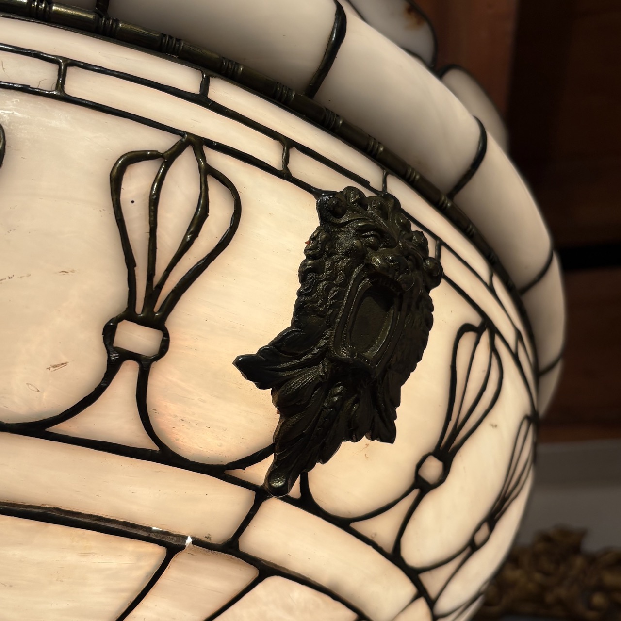 Vintage Inverted Dome Chandelier - Image 3