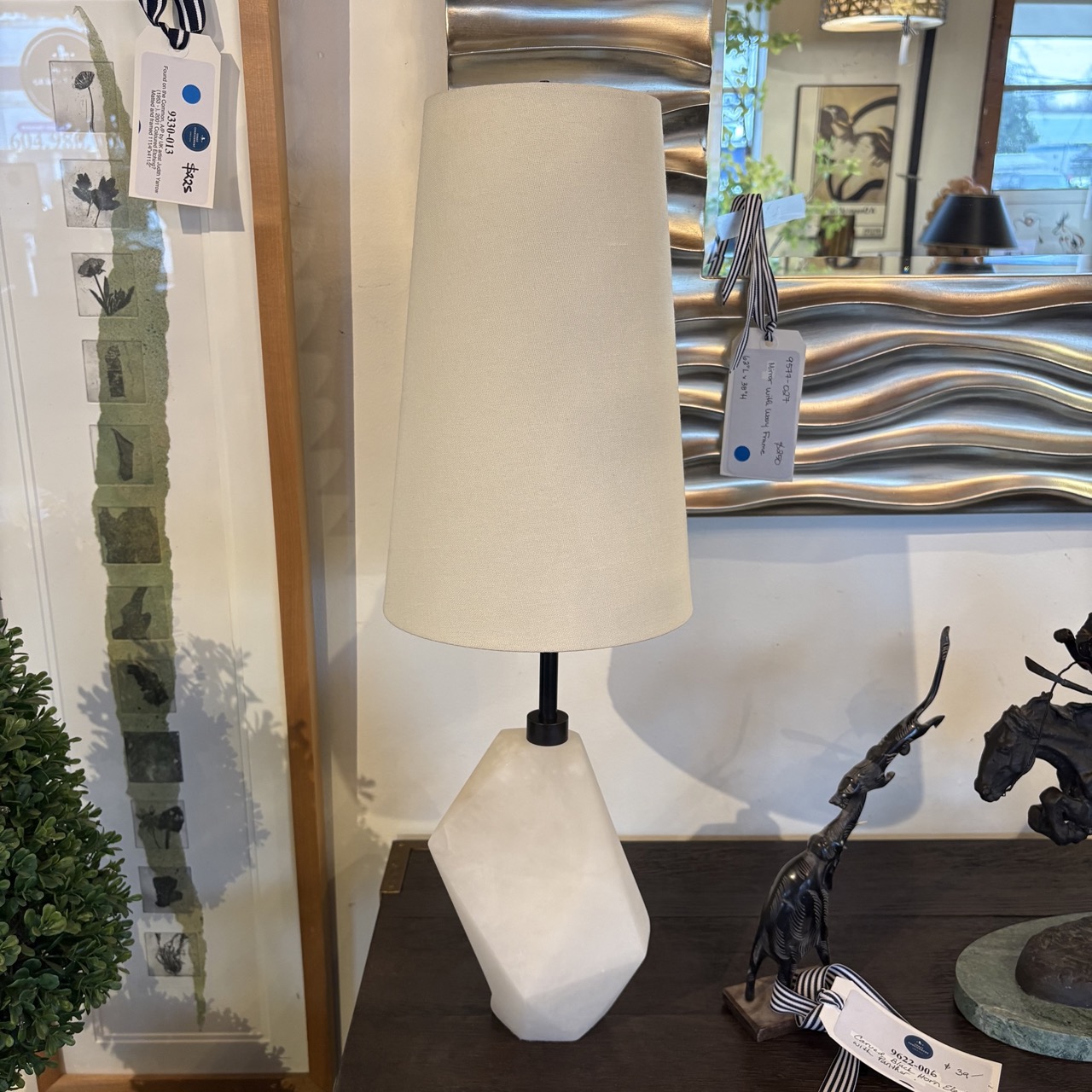 Visual Comfort 'Halcyon' Accent Table Lamp in Alabaster - Image 2