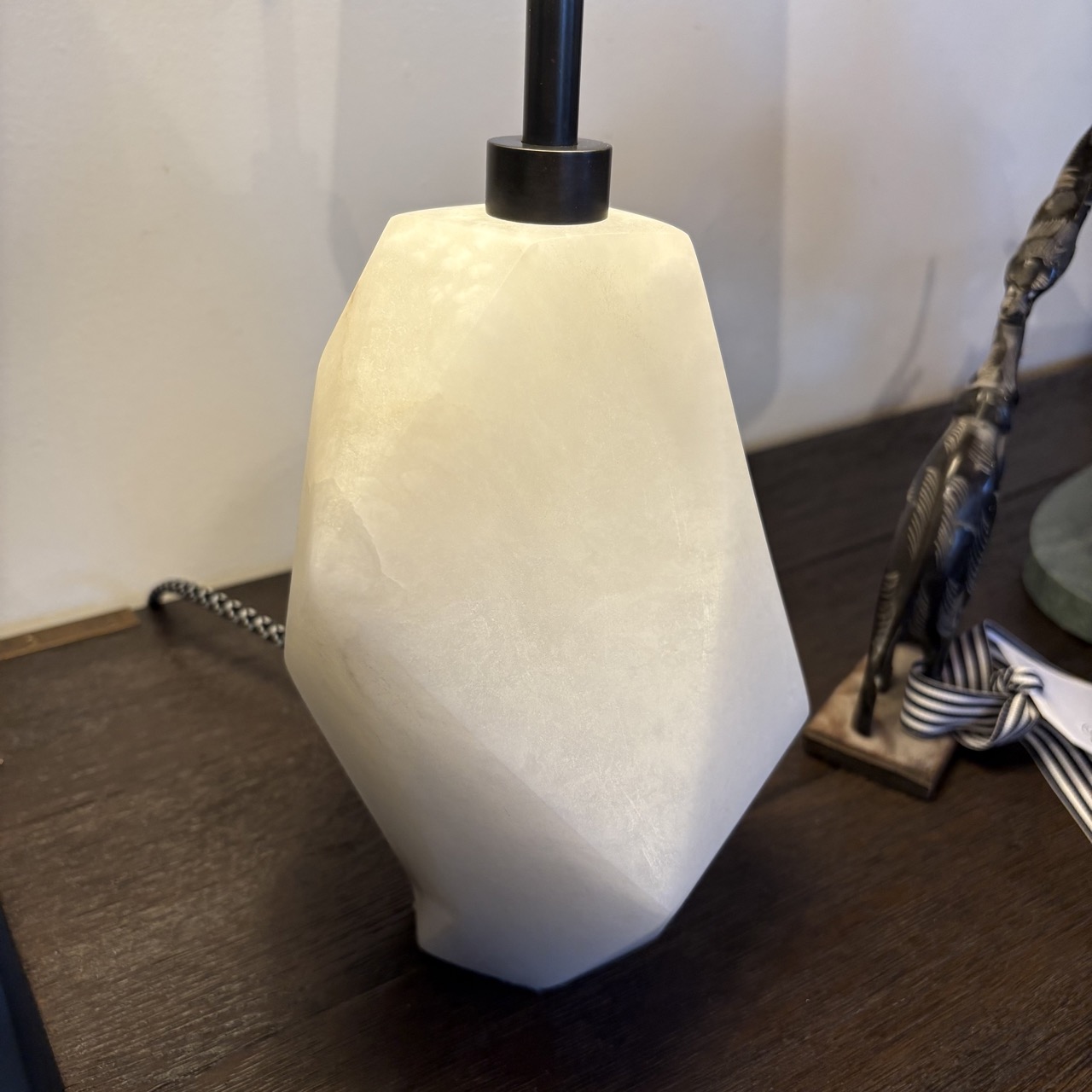 Visual Comfort 'Halcyon' Accent Table Lamp in Alabaster - Image 4