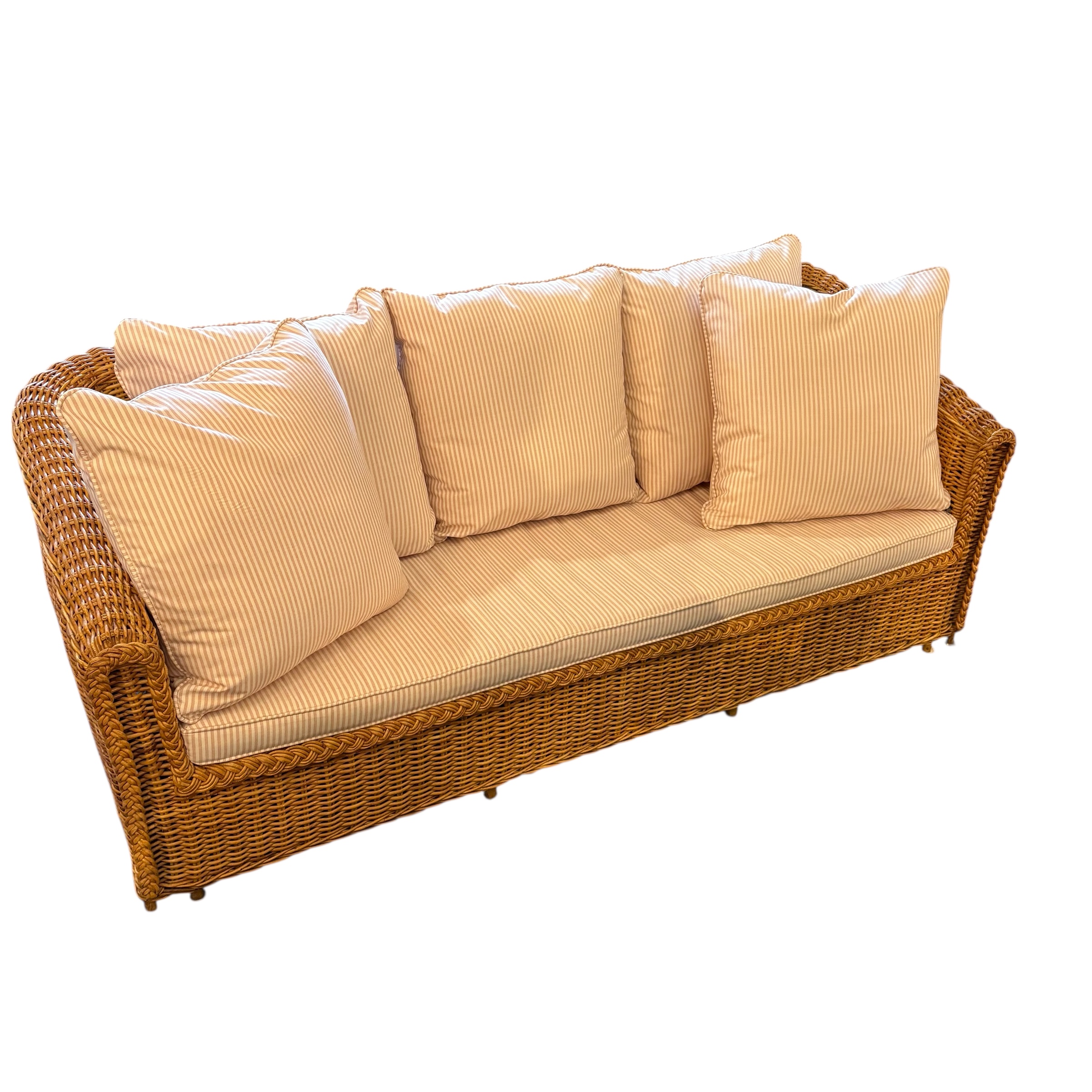 Custom Indoor/Outdoor Wicker Sofa