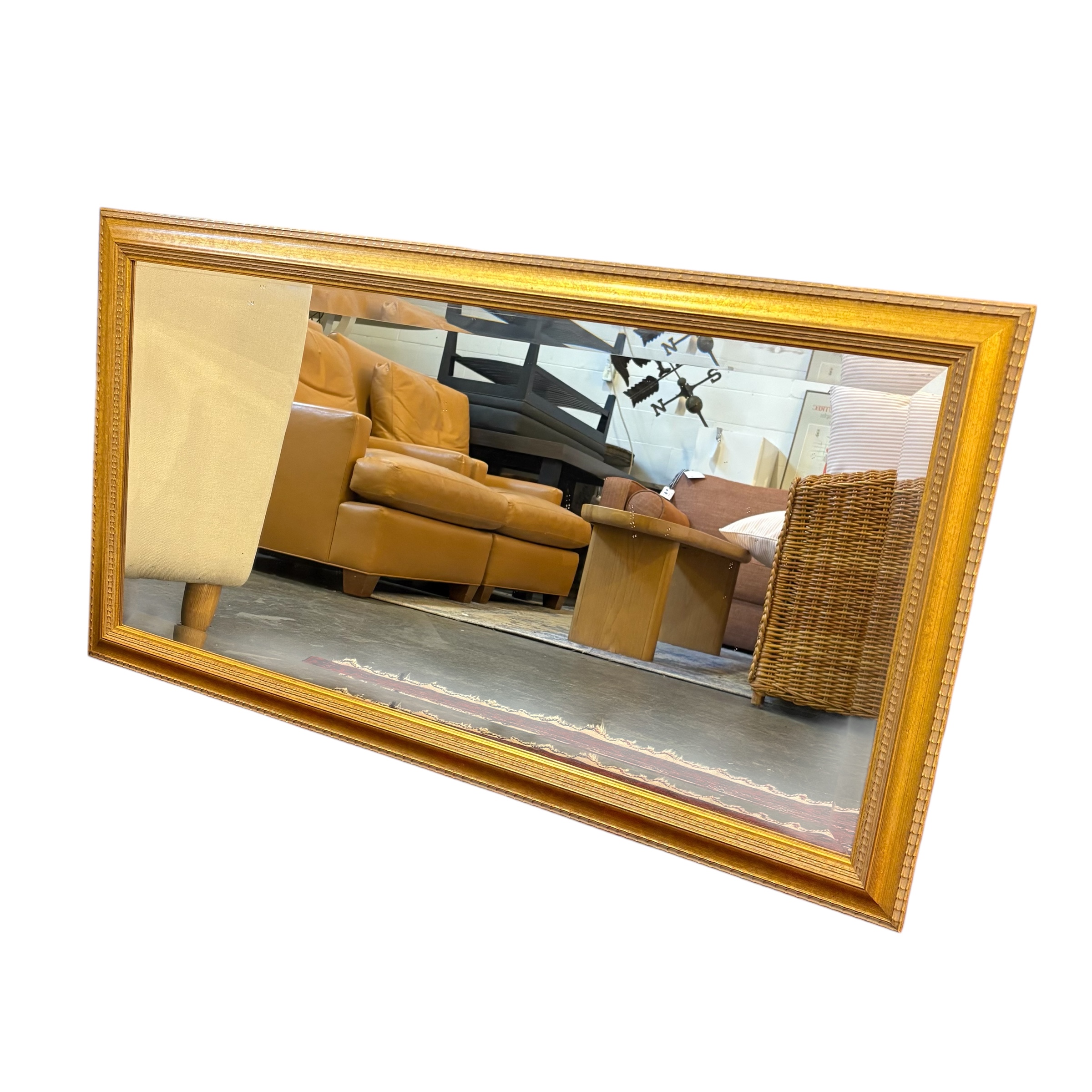 Vintage Gilt Framed Bevelled Mirror