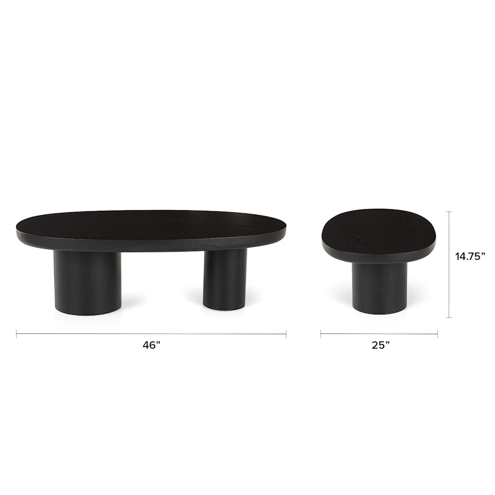 Black 46" Coffee Table - Image 5