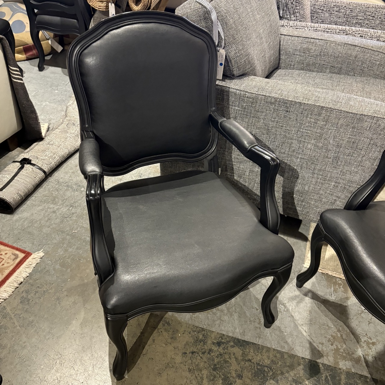 Set of 4 CB2 'Stick Around' Armed Chairs - Image 2