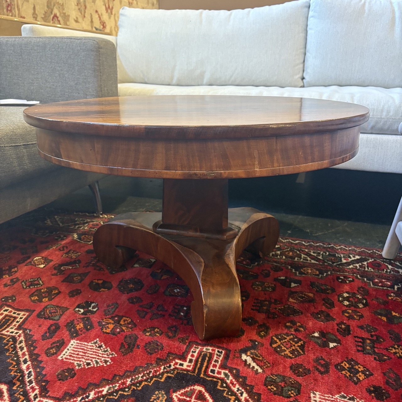Small Flame Mahogany Coffee Table - Image 3