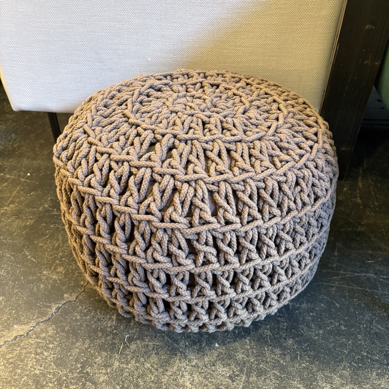 Urban Barn 'Daniela' Pouf in Brown - Image 2